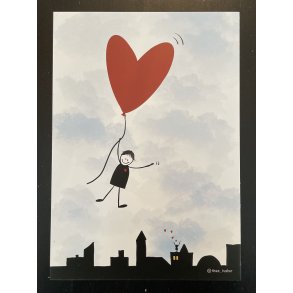 POSTKORT A5 SVVER OVER BYEN