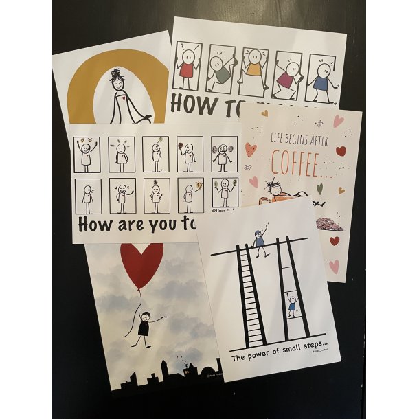 POSTKORT - BLAND SELV