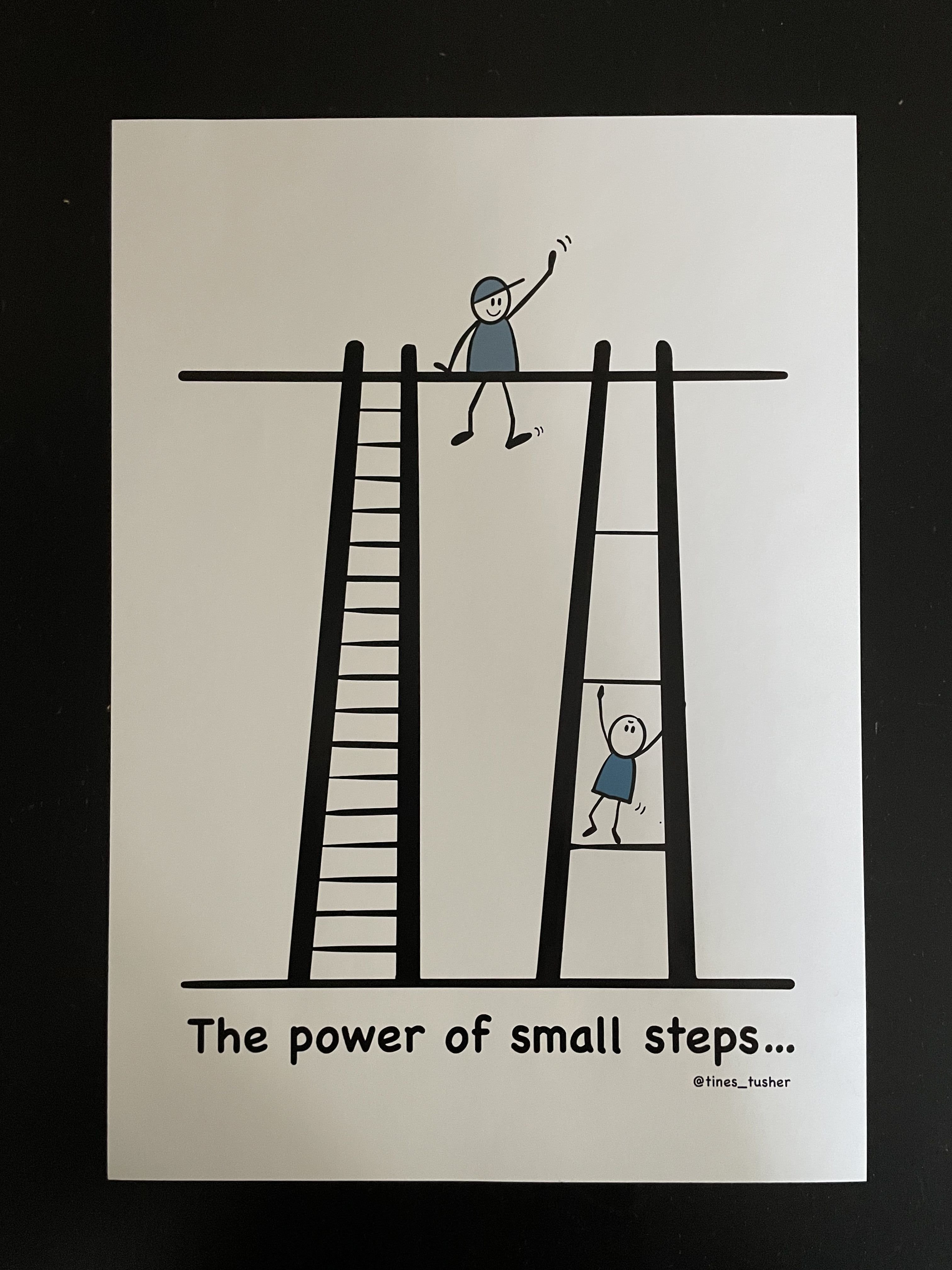 PLAKAT A3 THE POWER OF SMALL STEPS