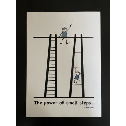 PLAKAT A3 THE POWER OF SMALL STEPS
