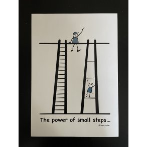PLAKAT A3 THE POWER OF SMALL STEPS