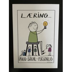 PLAKAT - LRINGSTABURETTEN - farver A3