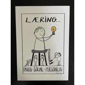 PLAKAT - LRINGSTABURETTEN A3 - sort/hvid