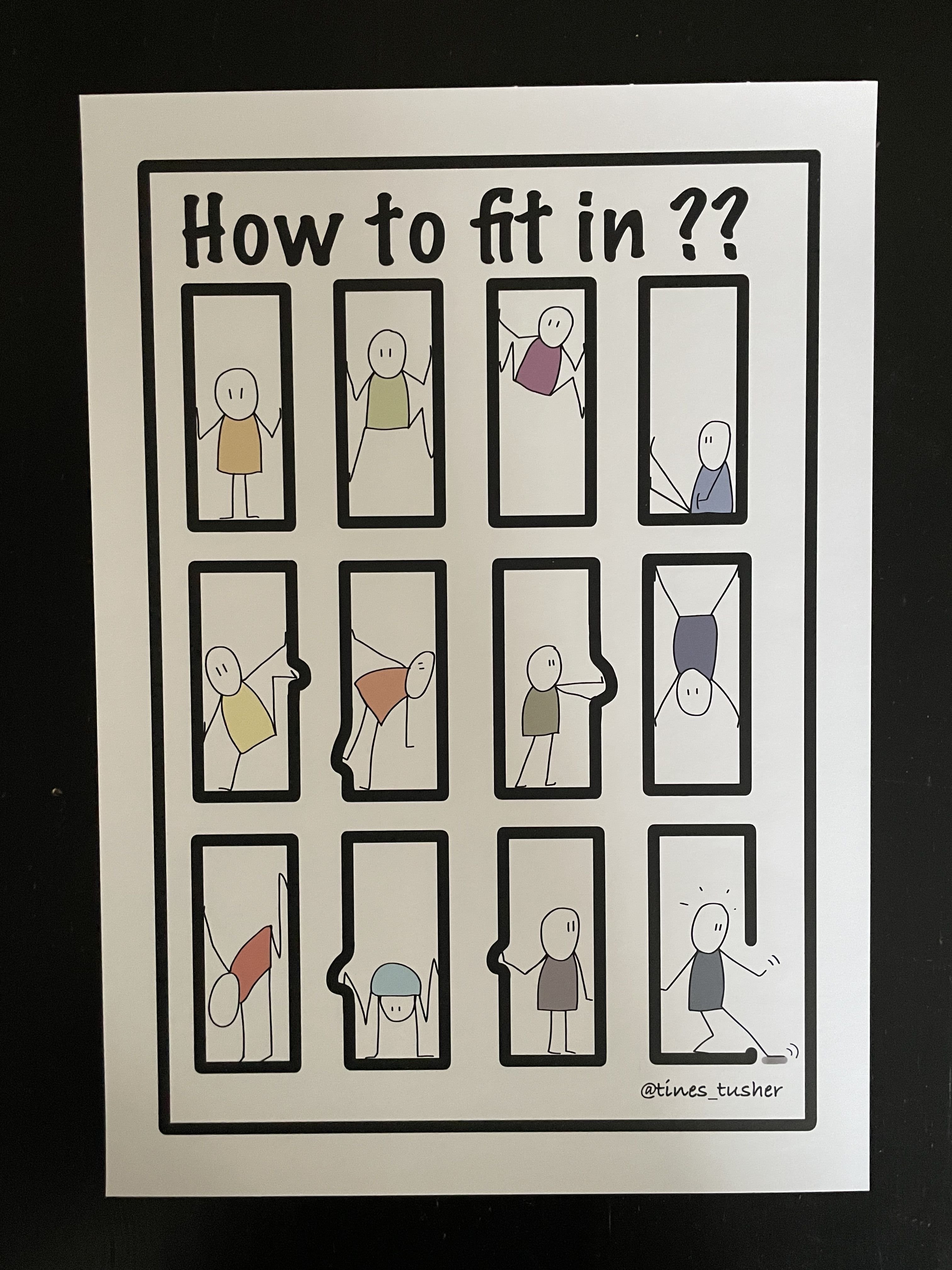 Plakat - HOW TO FIT IN??