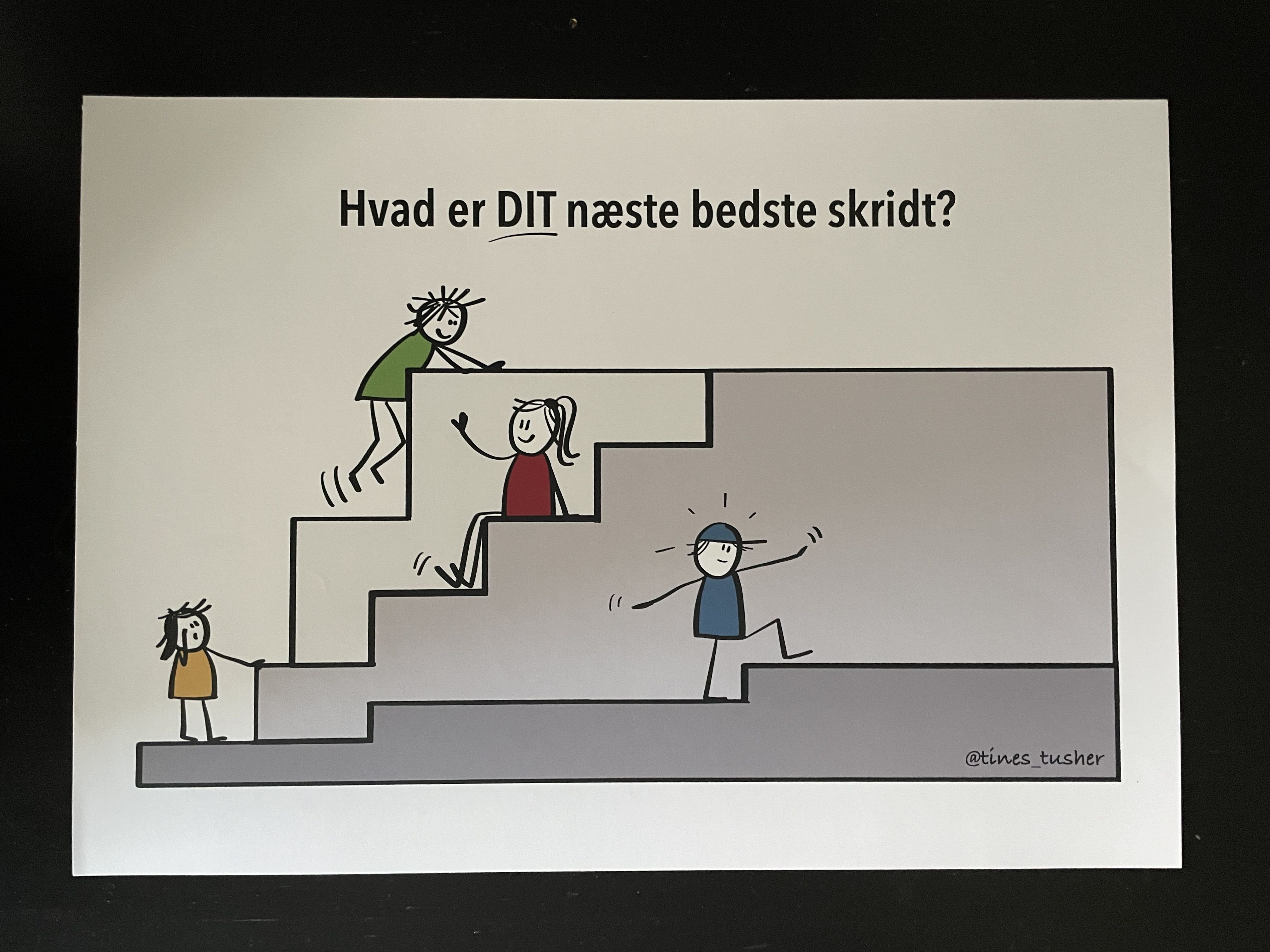 Plakat - NSTE BEDSTE SKRIDT - A3