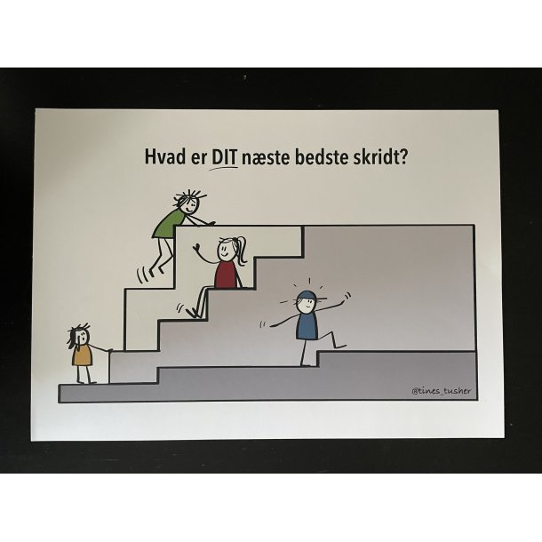 Plakat - NSTE BEDSTE SKRIDT - A3