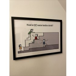Plakat - NSTE BEDSTE SKRIDT - A3