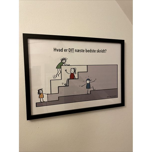 Plakat - NSTE BEDSTE SKRIDT - A3