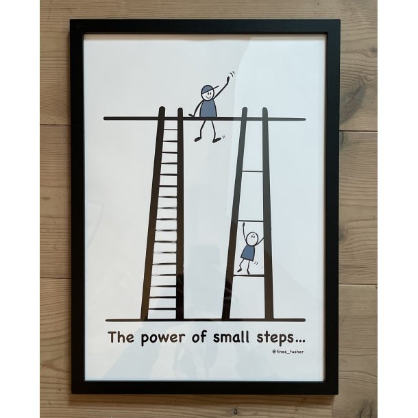 PLAKAT A3 THE POWER OF SMALL STEPS