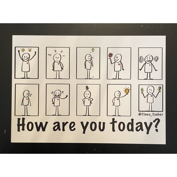POSTKORT - HOW ARE YOU TODAY? 