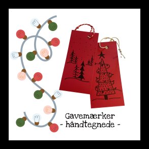 TIL- OG FRAKORT - UNIKKE OG HNDTEGNEDE - ASSORTEREDE