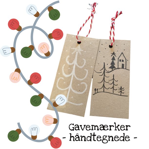 TIL- OG FRAKORT - UNIKKE OG HNDTEGNEDE - ASSORTEREDE