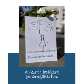 POSTKORT - Rk ud efter dine drmme - A5 