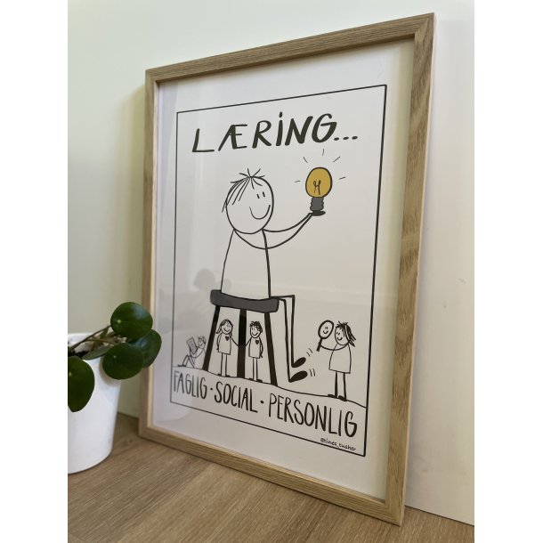 PLAKAT - LRINGSTABURETTEN A3 - sort/hvid